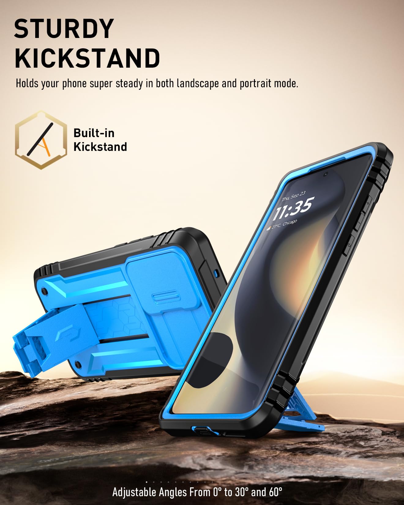 Foto 5 pulgar | Funda Poetic Revolution Para Motorola Moto Edge 2024 Azul - Venta Internacional.