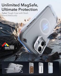Foto 3 | Funda De Teléfono Esr Para Iphone 16 Plus Con Soporte De 23 M, Protección Contra Caídas - Venta Internacional.