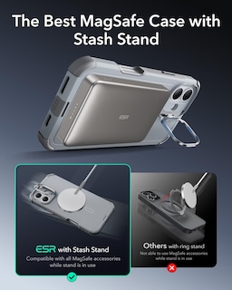 Foto 6 | Funda De Teléfono Esr Para Iphone 16 Plus Con Soporte De 23 M, Protección Contra Caídas - Venta Internacional.
