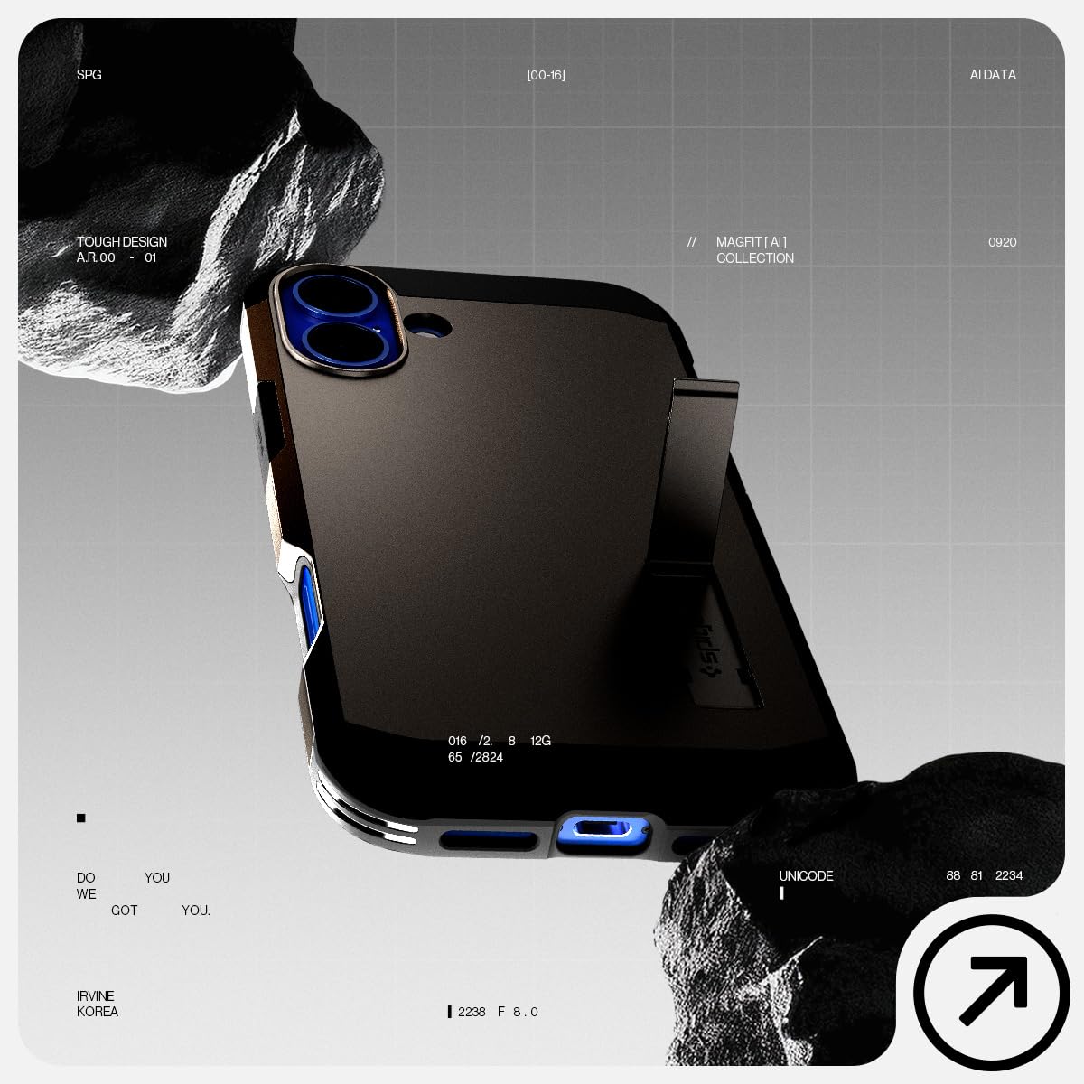 Foto 4 pulgar | Funda Spigen Tough Armor (ai) Magfit Para Iphone 16 Gunmetal - Venta Internacional.