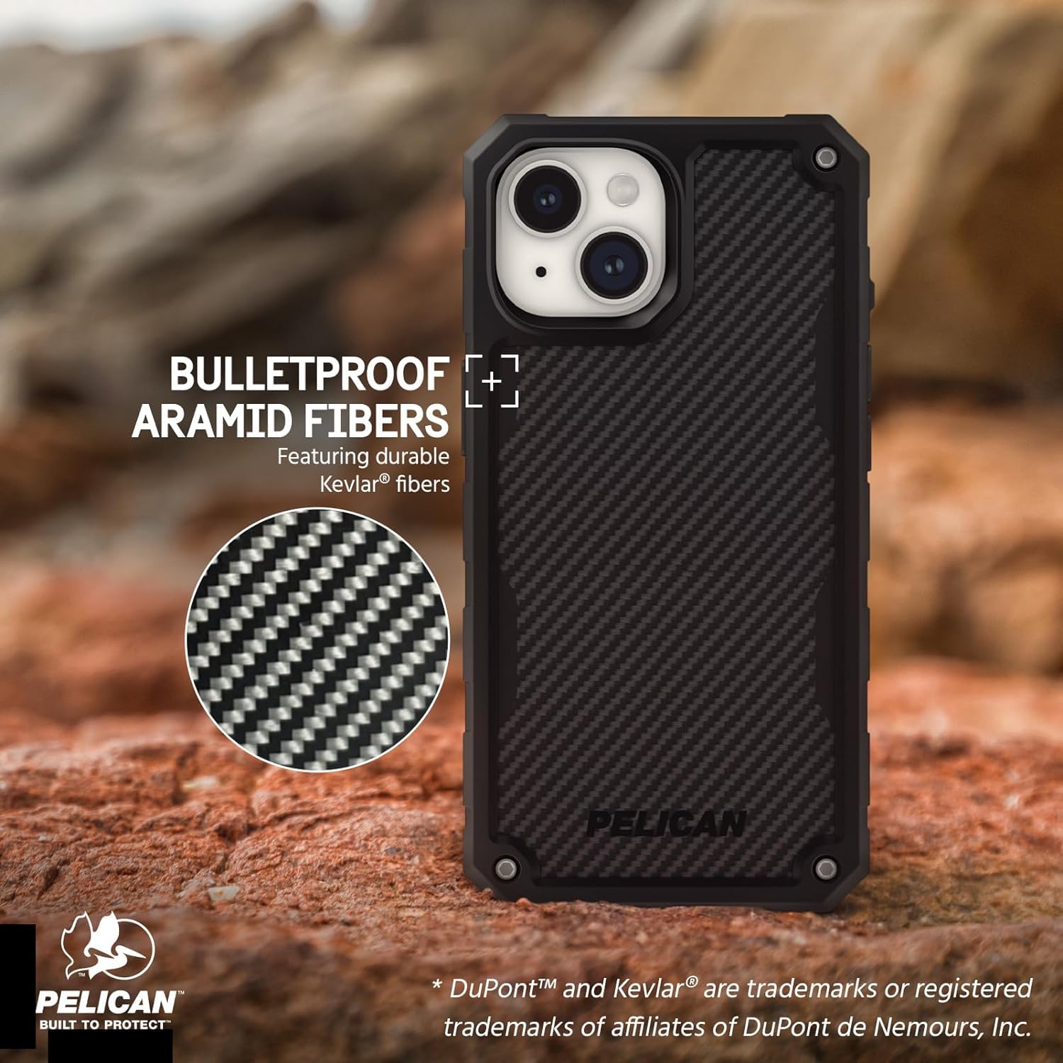 Foto 5 pulgar | Funda Para Teléfono Case-mate Pelican Shield Series Iphone 15/14/13 6.1 - Venta Internacional.