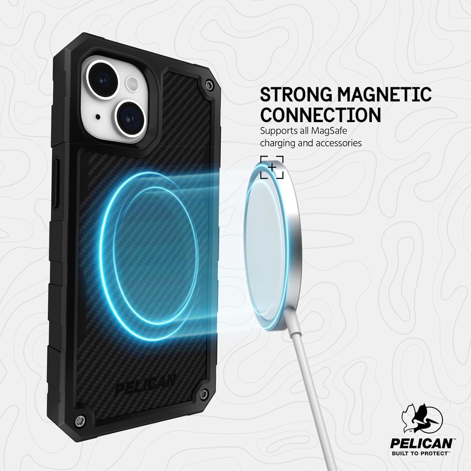 Foto 6 pulgar | Funda Para Teléfono Case-mate Pelican Shield Series Iphone 15/14/13 6.1 - Venta Internacional.