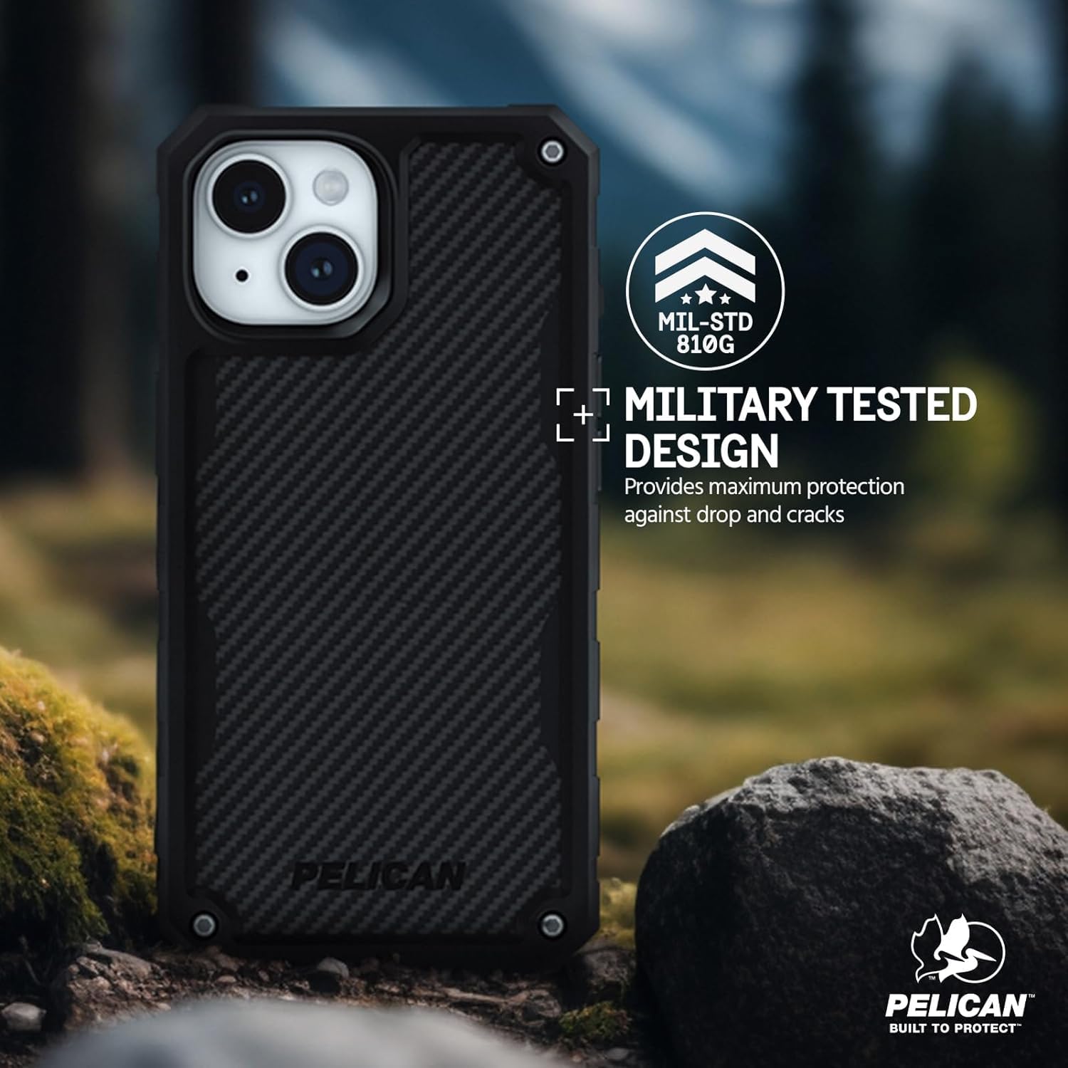 Foto 8 pulgar | Funda Para Teléfono Case-mate Pelican Shield Series Iphone 15/14/13 6.1 - Venta Internacional.