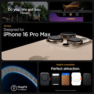 Foto 2 | Funda Para Teléfono Spigen Rugged Armor Magfit Iphone 16 Pro Max Negra - Venta Internacional.