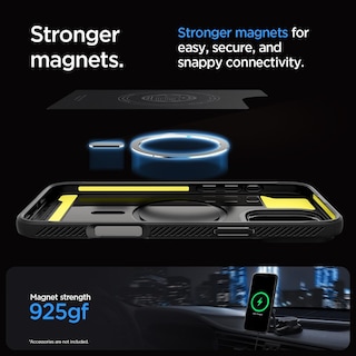 Foto 6 | Funda Para Teléfono Spigen Rugged Armor Magfit Iphone 16 Pro Max Negra - Venta Internacional.