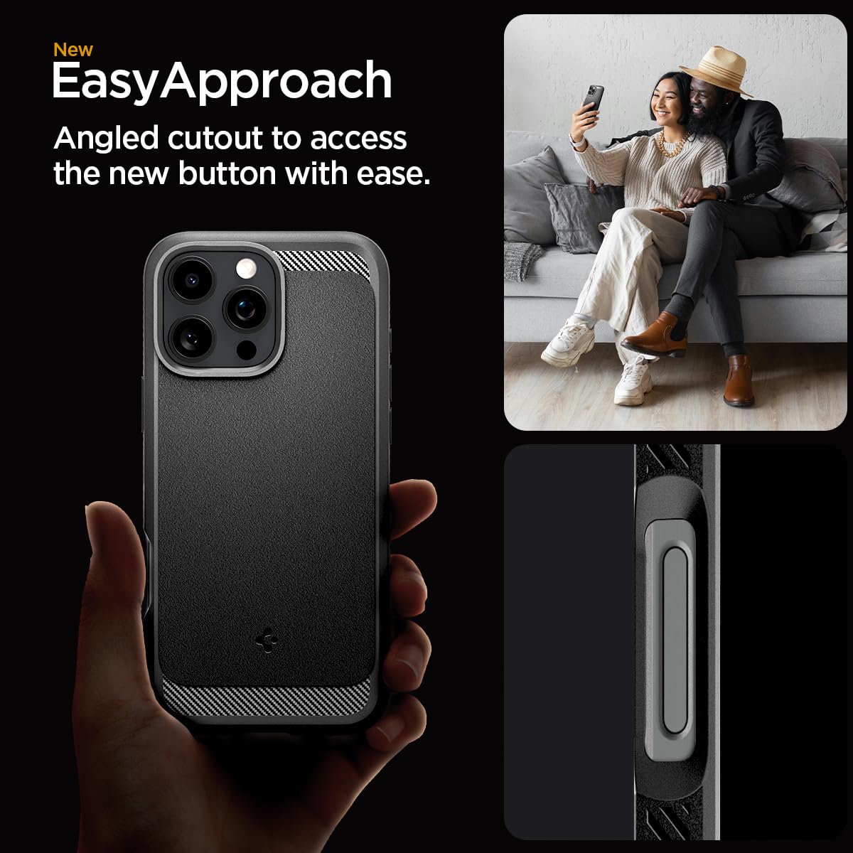Foto 8 pulgar | Funda Para Teléfono Spigen Rugged Armor Magfit Iphone 16 Pro Max Negra - Venta Internacional.