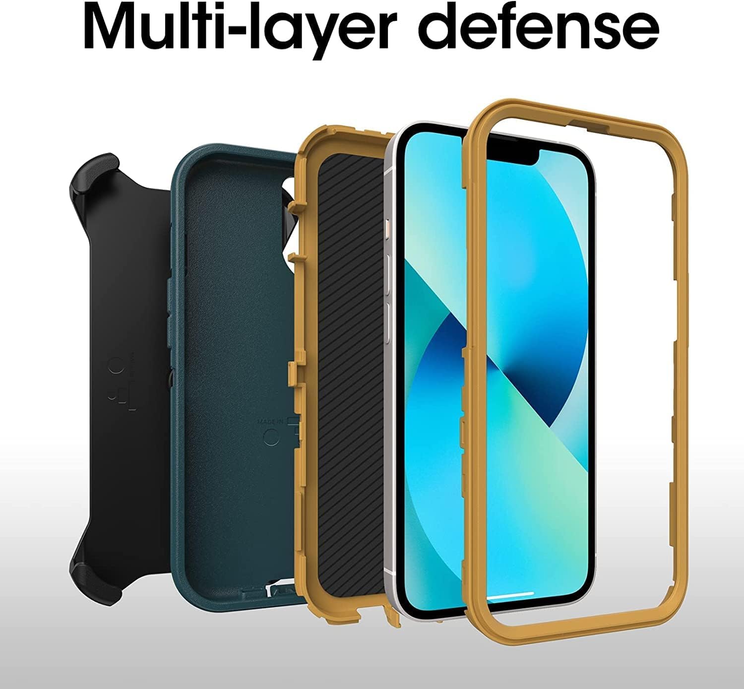 Foto 7 pulgar | Funda Otterbox Defender Series Screensless Para Iphone 13 Verde - Venta Internacional.