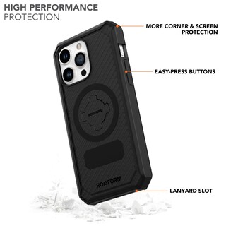 Foto 3 | Funda Magnética Rokform Rugged Series Para Iphone 15 Pro Max, Color Negro - Venta Internacional.