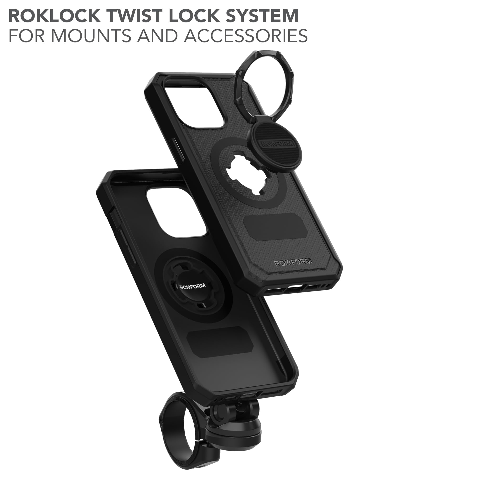 Foto 8 pulgar | Funda Magnética Rokform Rugged Series Para Iphone 15 Pro Max, Color Negro - Venta Internacional.