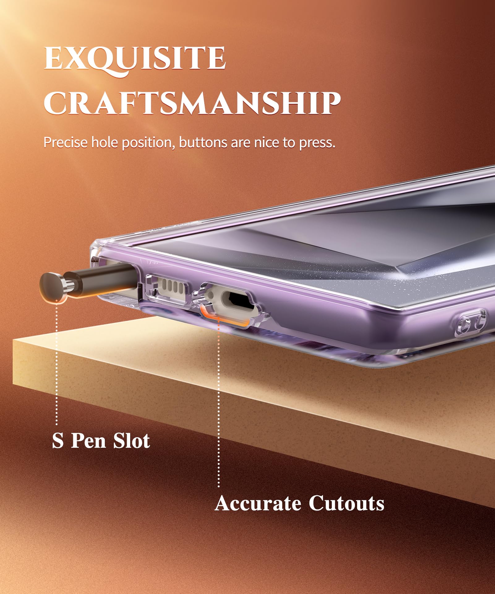 Foto 8 pulgar | Funda De Teléfono Gviewin Para Samsung Galaxy S24 Ultra 6.8 - Venta Internacional.