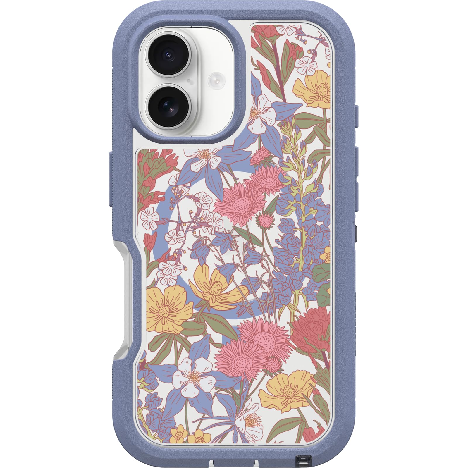 Foto 1 | Funda Para Teléfono Otterbox Defender Series Xt, Transparente, Floral, Morado - Venta Internacional.
