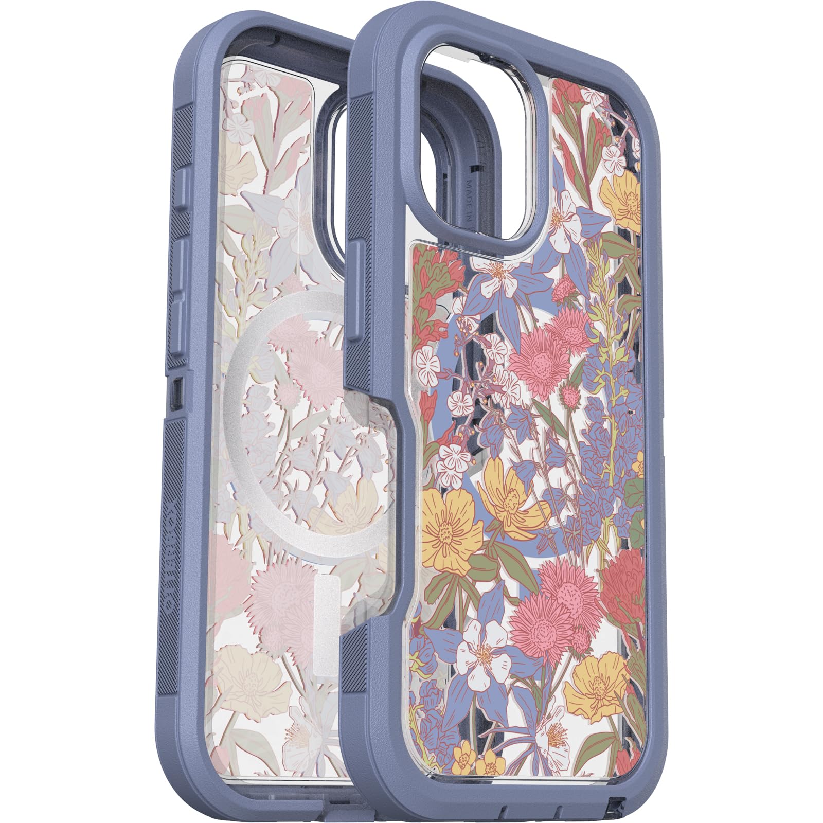 Foto 3 | Funda Para Teléfono Otterbox Defender Series Xt, Transparente, Floral, Morado - Venta Internacional.