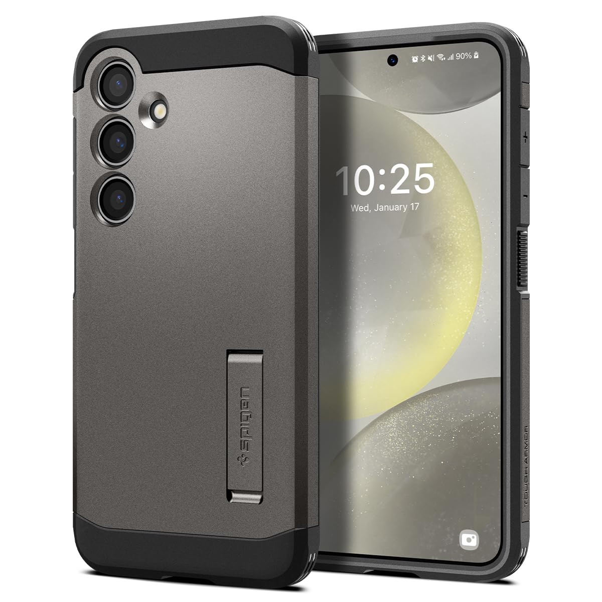 Foto 2 pulgar | Funda Spigen Tough Armor Para Galaxy S24 Con Soporte En Color Bronce - Venta Internacional.
