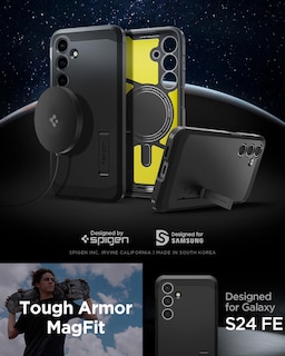 Foto 2 | Funda Spigen Tough Armor Magfit Para Galaxy S24 Fe Con Soporte - Venta Internacional.