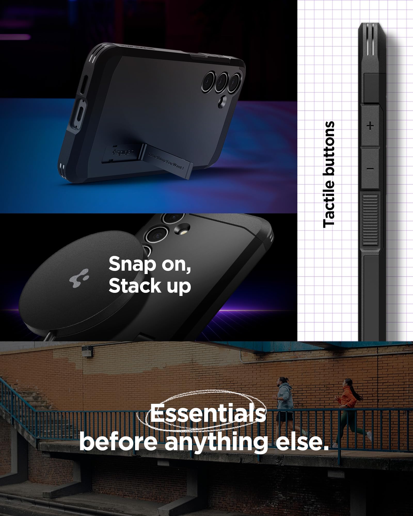 Foto 8 pulgar | Funda Spigen Tough Armor Magfit Para Galaxy S24 Fe Con Soporte - Venta Internacional.