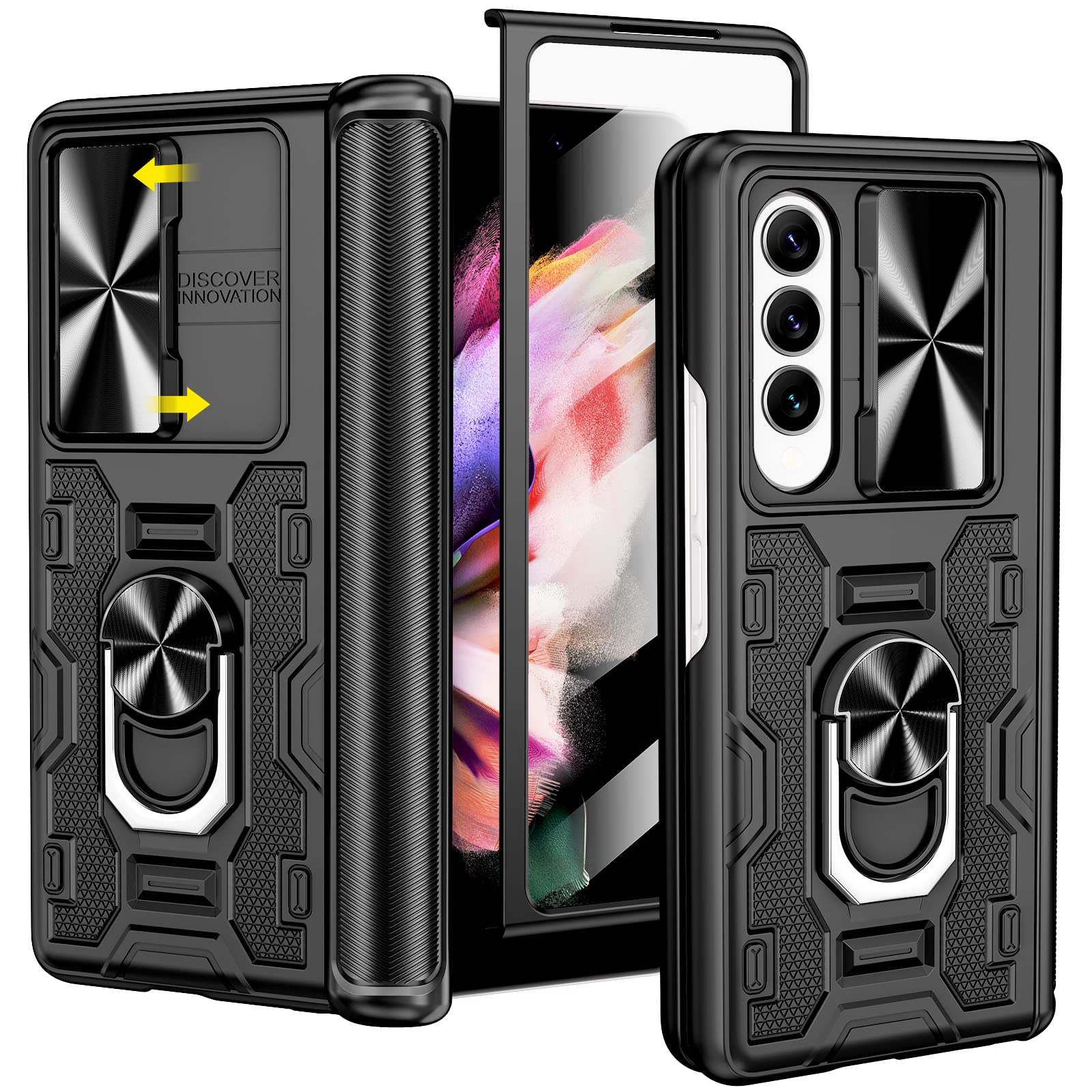 Funda Vego Para Samsung Galaxy Z Fold 3 Con Funda De Cámara Negra - Venta Internacional.