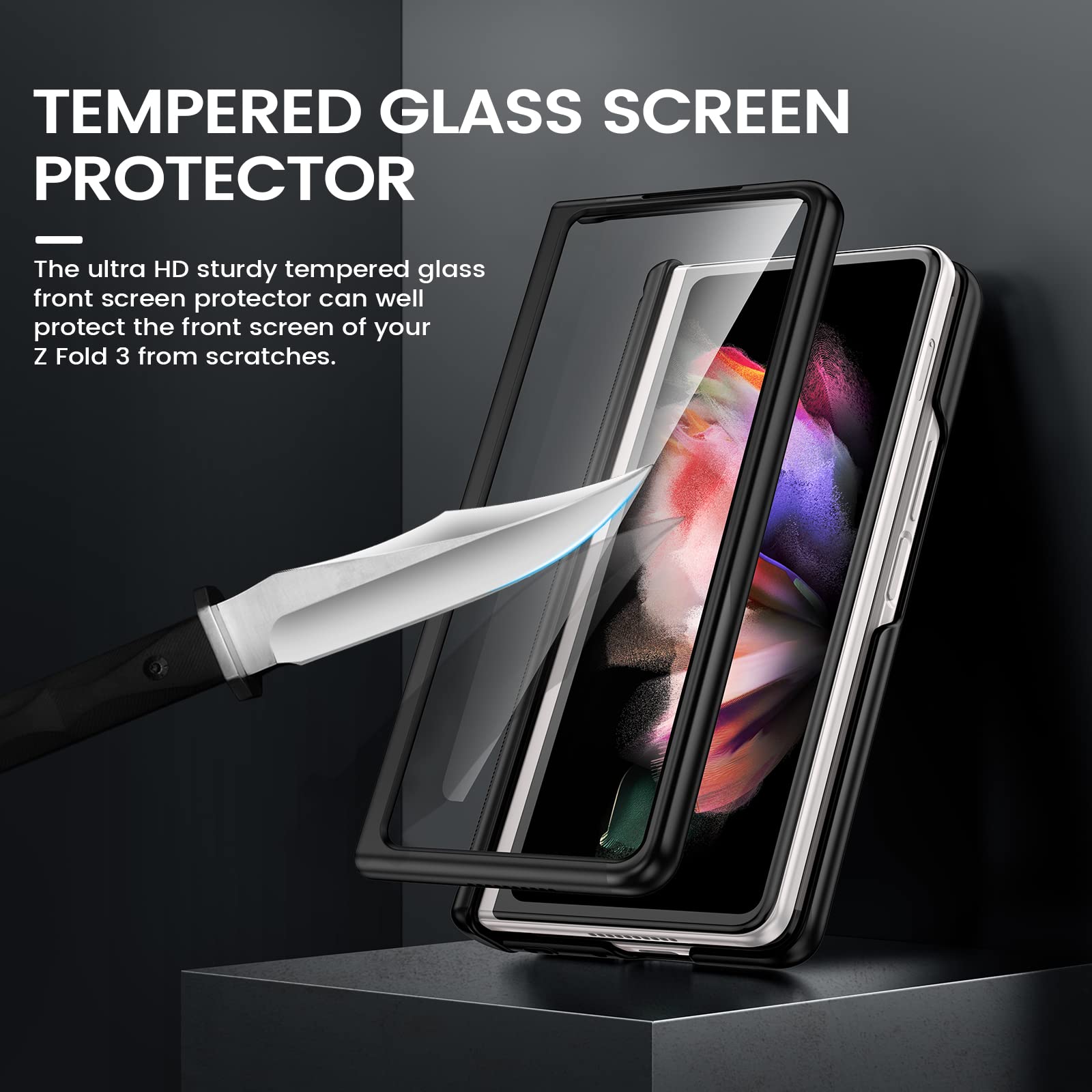 Foto 7 | Funda Vego Para Samsung Galaxy Z Fold 3 Con Funda De Cámara Negra - Venta Internacional.
