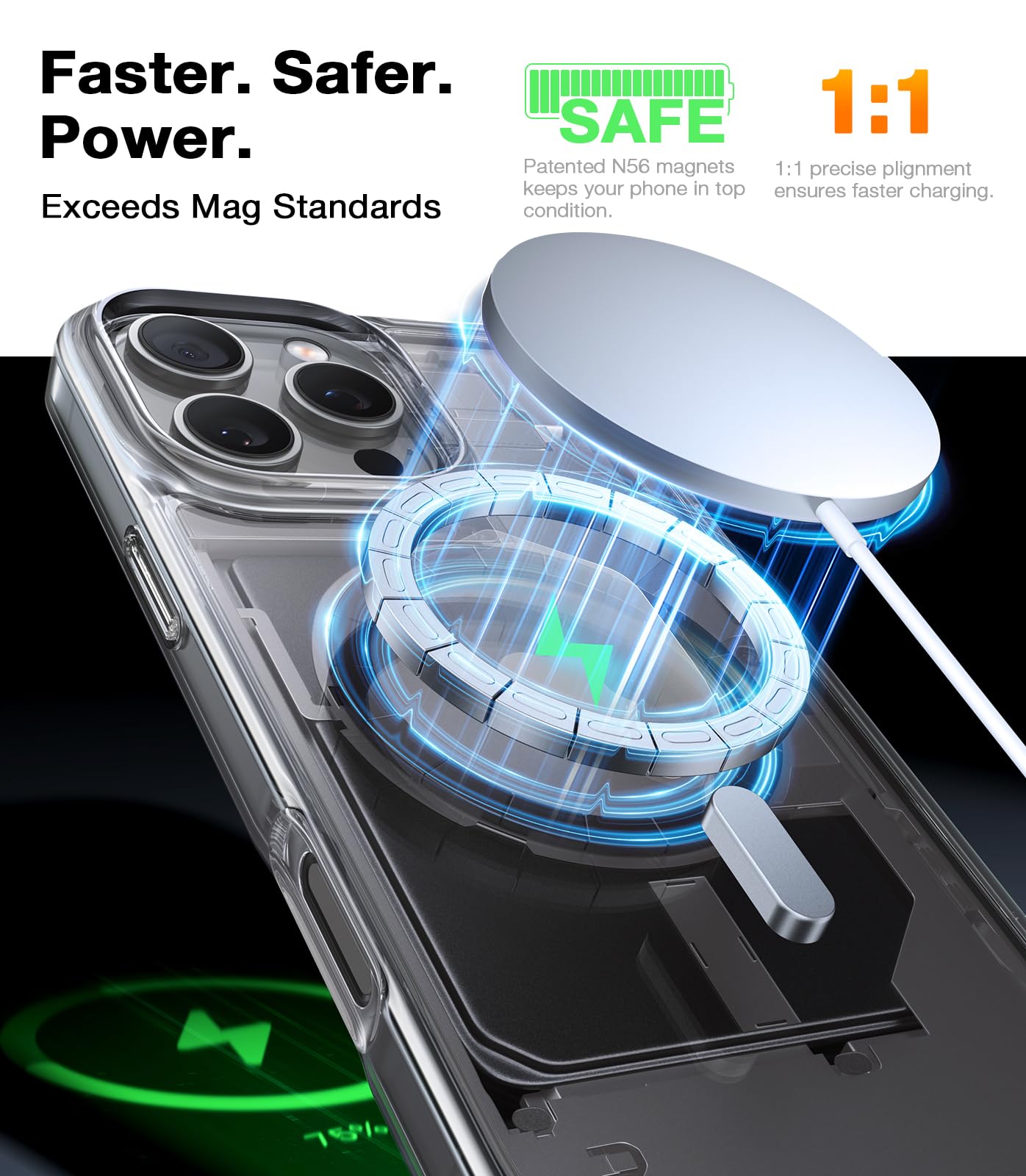 Foto 3 pulgar | Funda De Teléfono Torras Magnética A Prueba De Golpes Para Iphone 16 Pro Max - Venta Internacional.