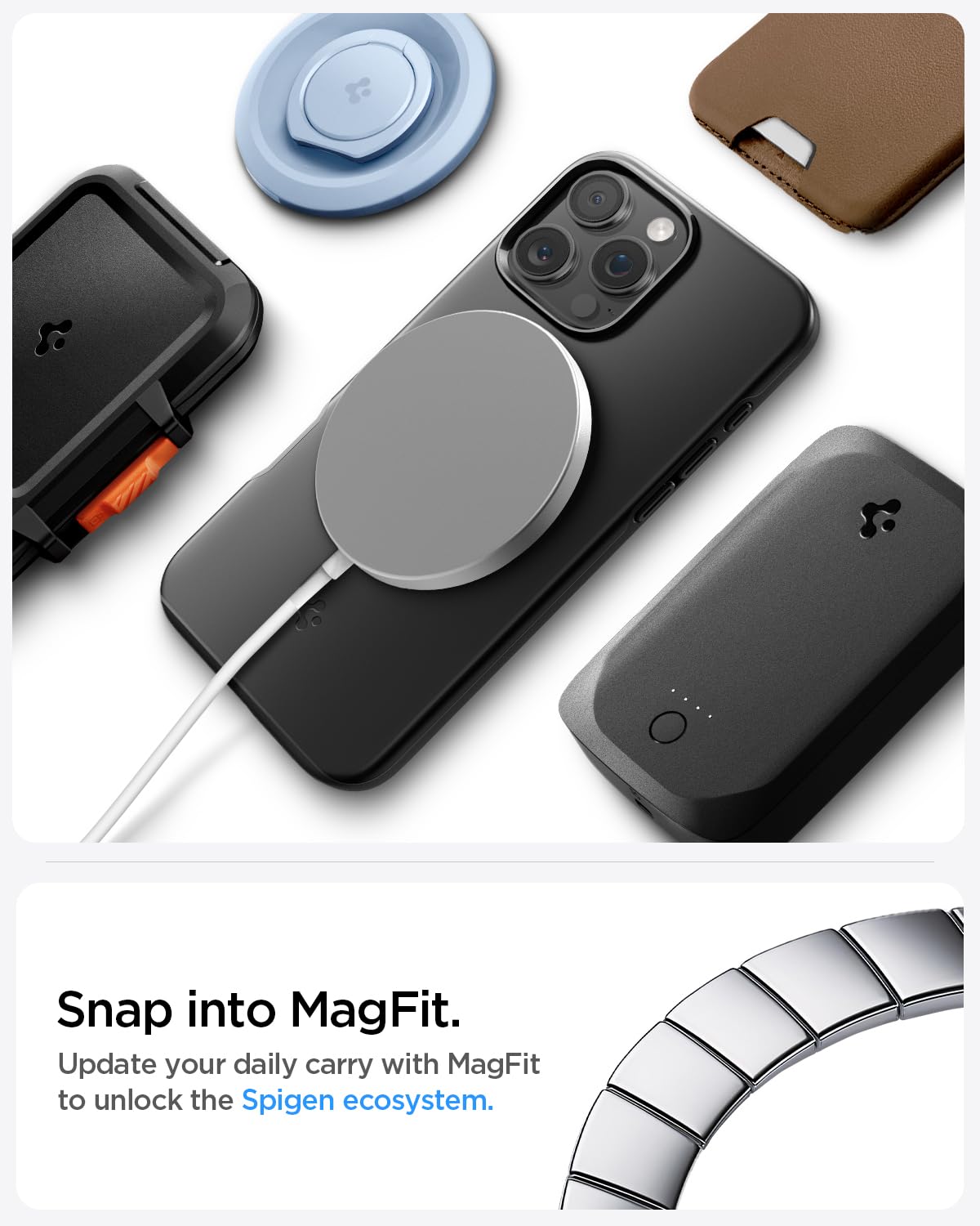 Foto 7 pulgar | Funda Spigen Thin Fit Magfit Para Iphone 16 Pro Max, Color Negro - Venta Internacional.