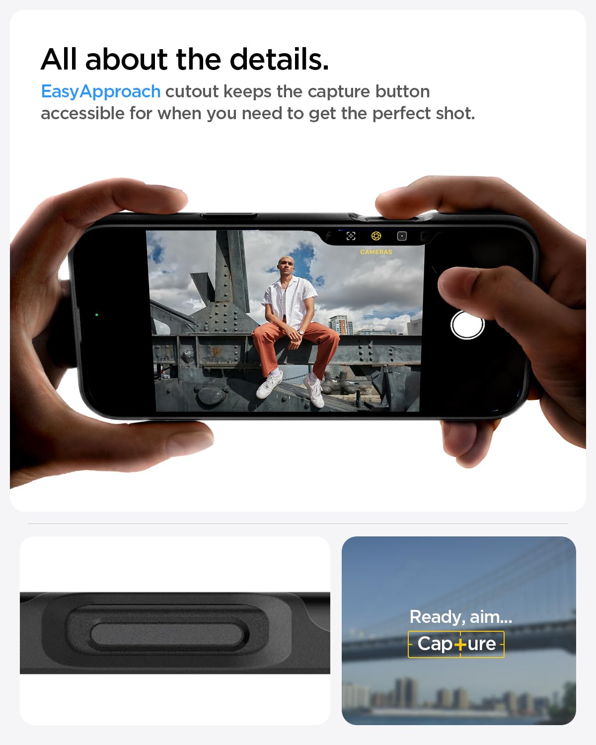 Foto 8 pulgar | Funda Spigen Thin Fit Magfit Para Iphone 16 Pro Max, Color Negro - Venta Internacional.
