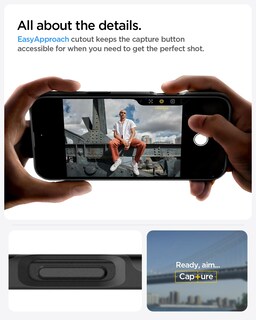 Foto 7 | Funda Spigen Thin Fit Magfit Para Iphone 16 Pro Max, Color Negro - Venta Internacional.