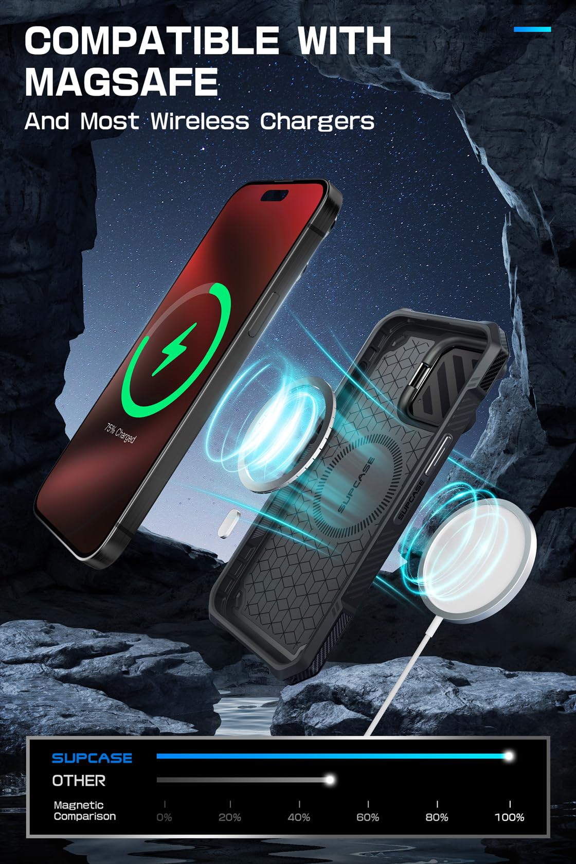Foto 6 pulgar | Funda Supcase Para Iphone 15 Pro Max Con Funda De Cámara Roja - Venta Internacional.