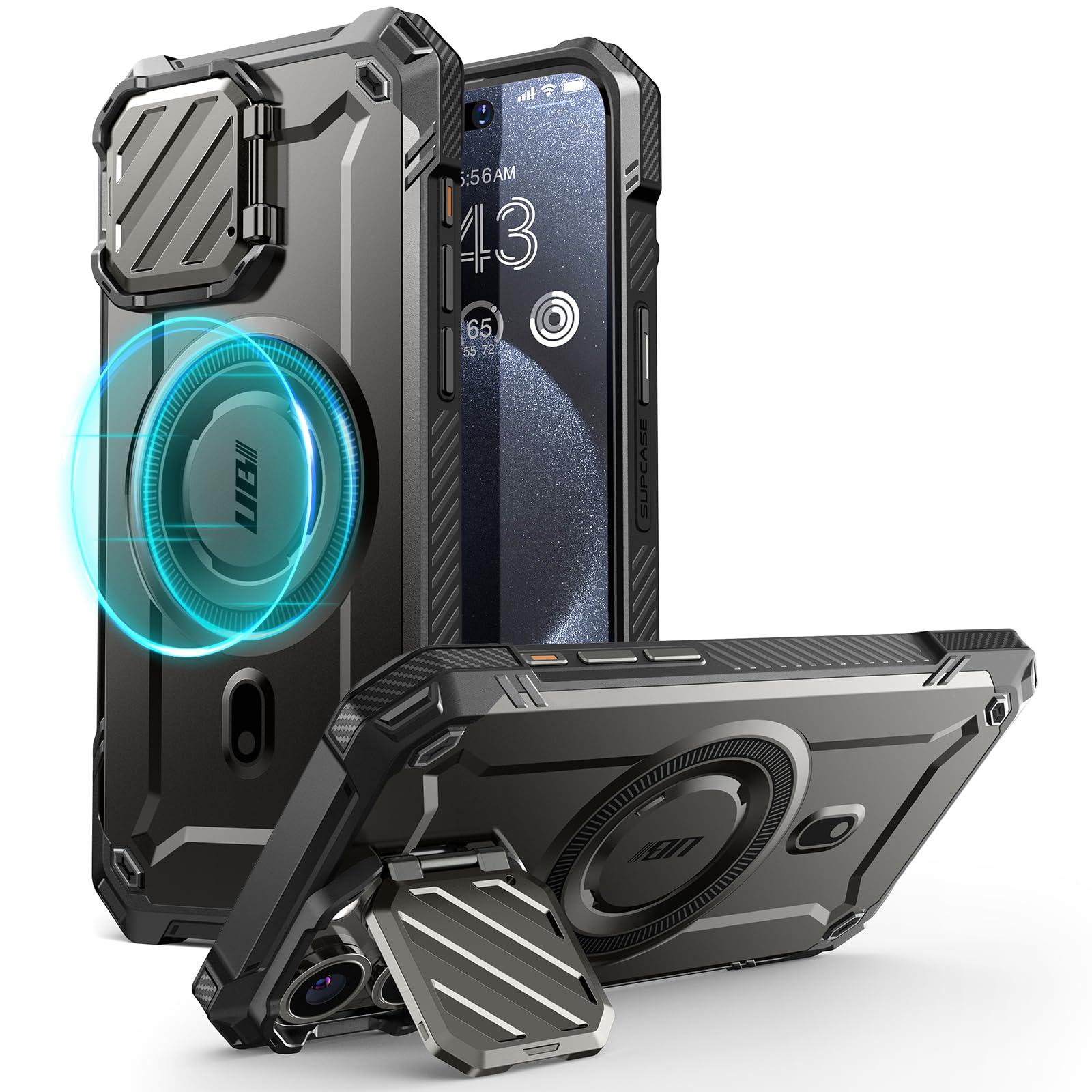 Foto 2 pulgar | Funda De Teléfono Supcase Ubmag Xt Para Iphone 15 Pro Max Negra - Venta Internacional.