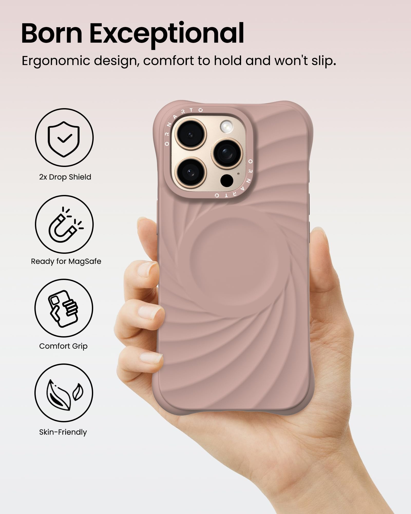 Foto 6 pulgar | Funda De Teléfono Ornarto Vortuxe Para Iphone 16 Pro Max Con Magsafe - Venta Internacional.