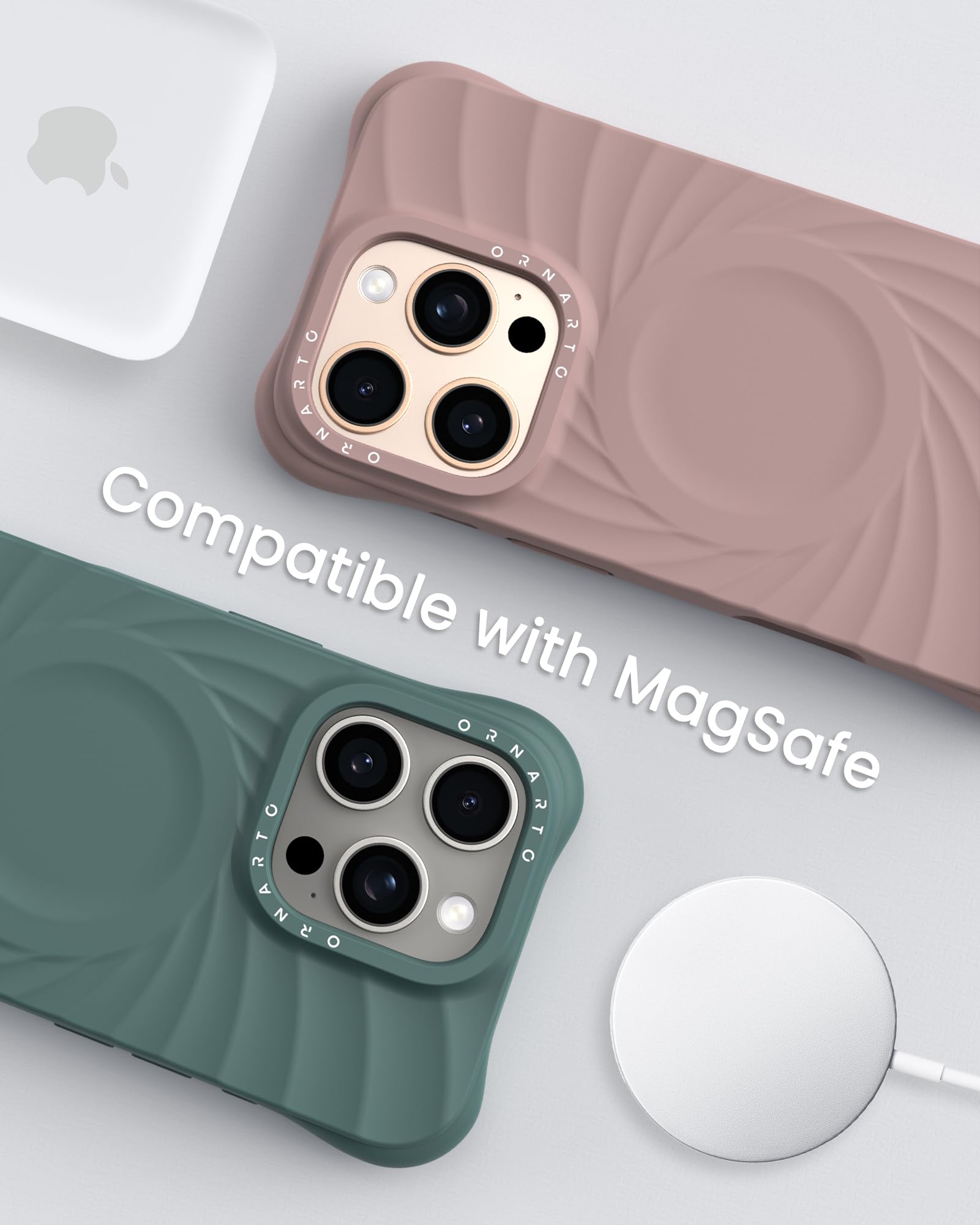 Foto 8 pulgar | Funda De Teléfono Ornarto Vortuxe Para Iphone 16 Pro Max Con Magsafe - Venta Internacional.