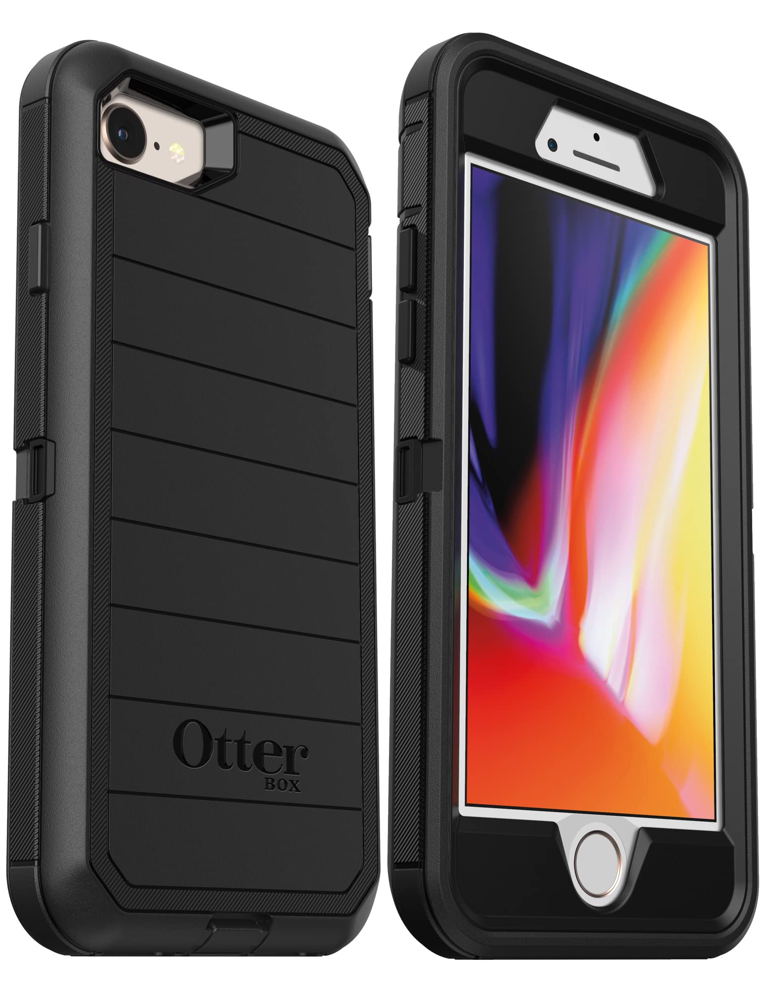 Foto 2 pulgar | Funda Otterbox Defender Series Rugged Para Iphone Se/8/7 Negra - Venta Internacional.