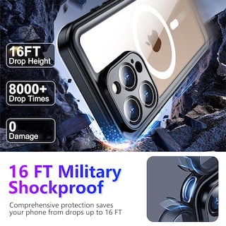 Foto 4 | Funda Impermeable Temdan Compatible Con Iphone 16 Pro Max - Venta Internacional.
