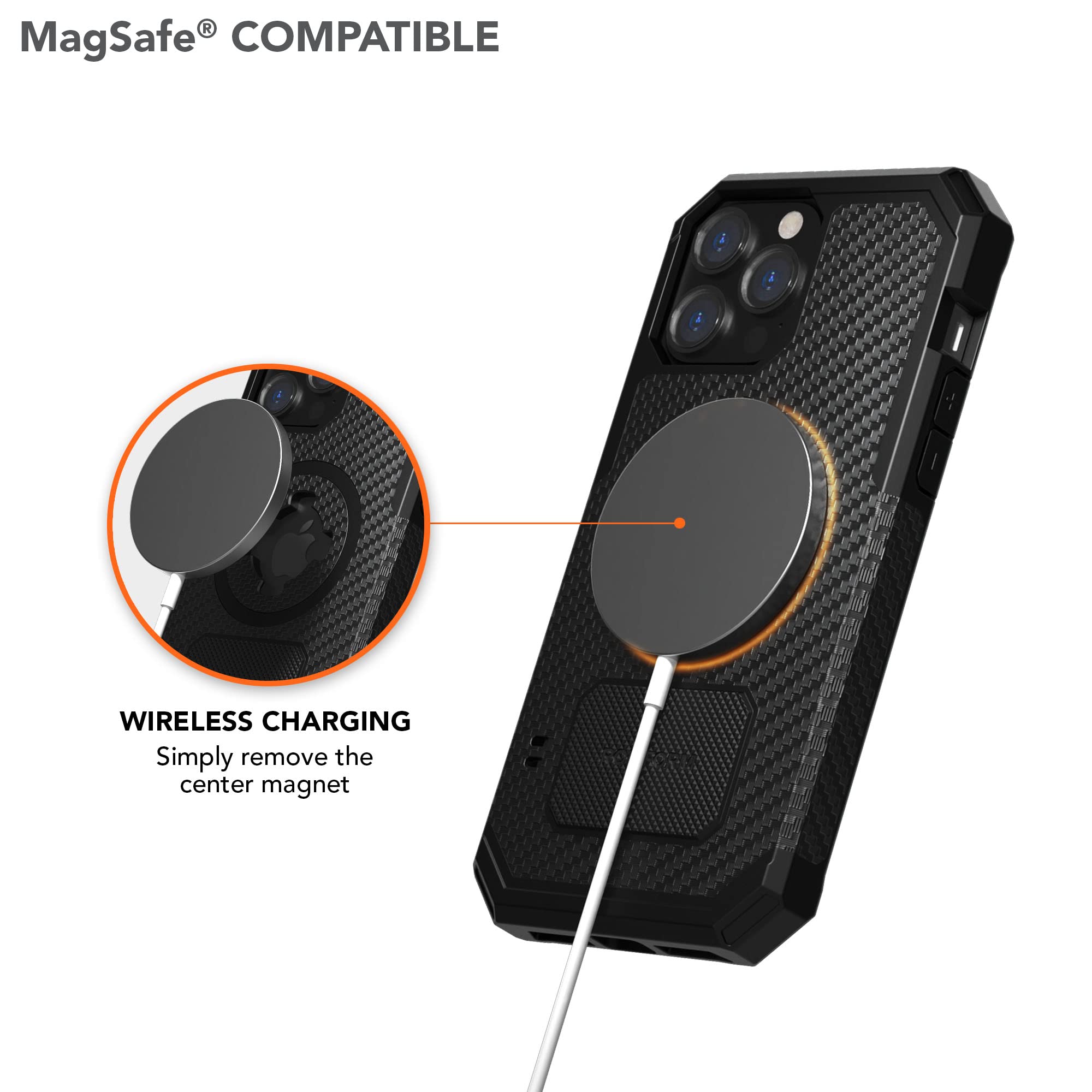 Foto 7 pulgar | Funda Rokform Rugged Series Para Iphone 13 Pro Max, Color Negro - Venta Internacional.