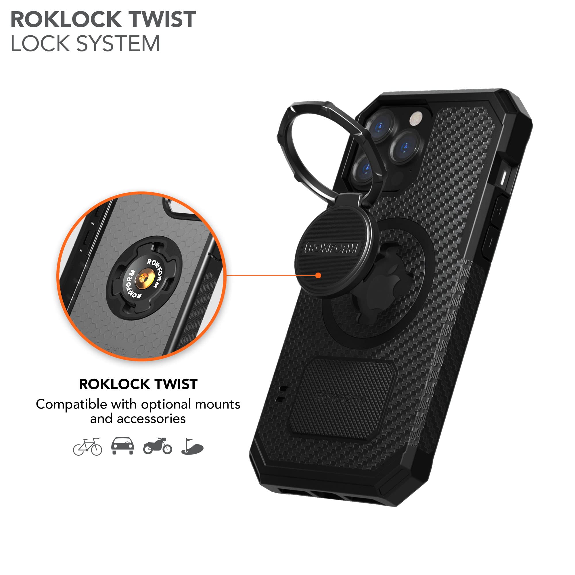 Foto 8 pulgar | Funda Rokform Rugged Series Para Iphone 13 Pro Max, Color Negro - Venta Internacional.