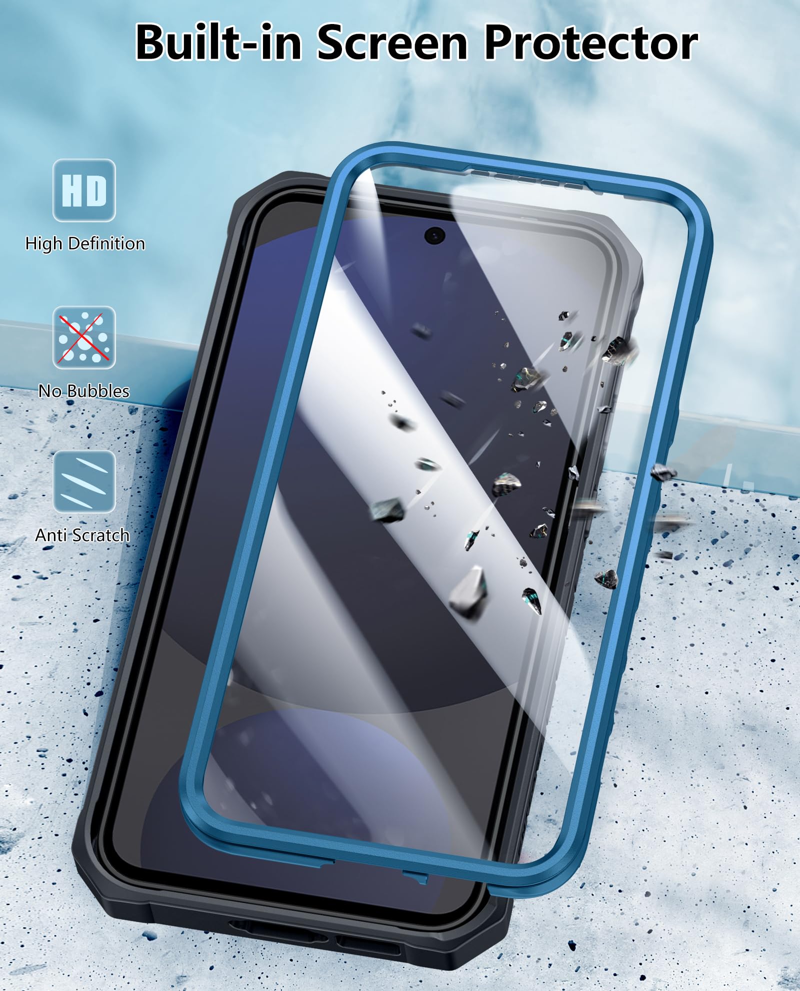 Foto 4 pulgar | Funda De Teléfono Fntcase Para Samsung Galaxy S24-fe Military Grade - Venta Internacional.