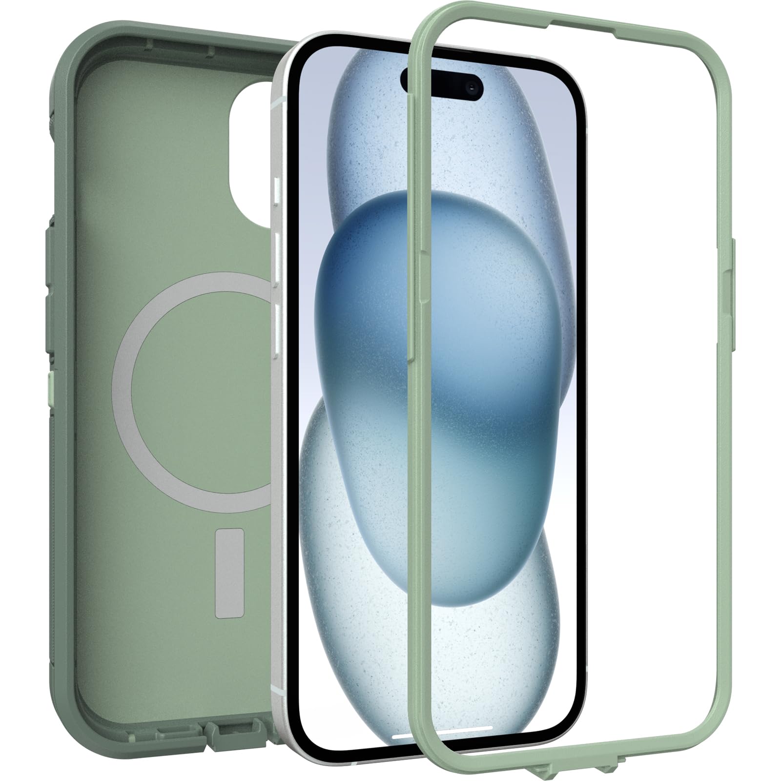 Foto 5 pulgar | Funda De Teléfono Otterbox Defender Series Xt Para Iphone 15, Color Verde - Venta Internacional.