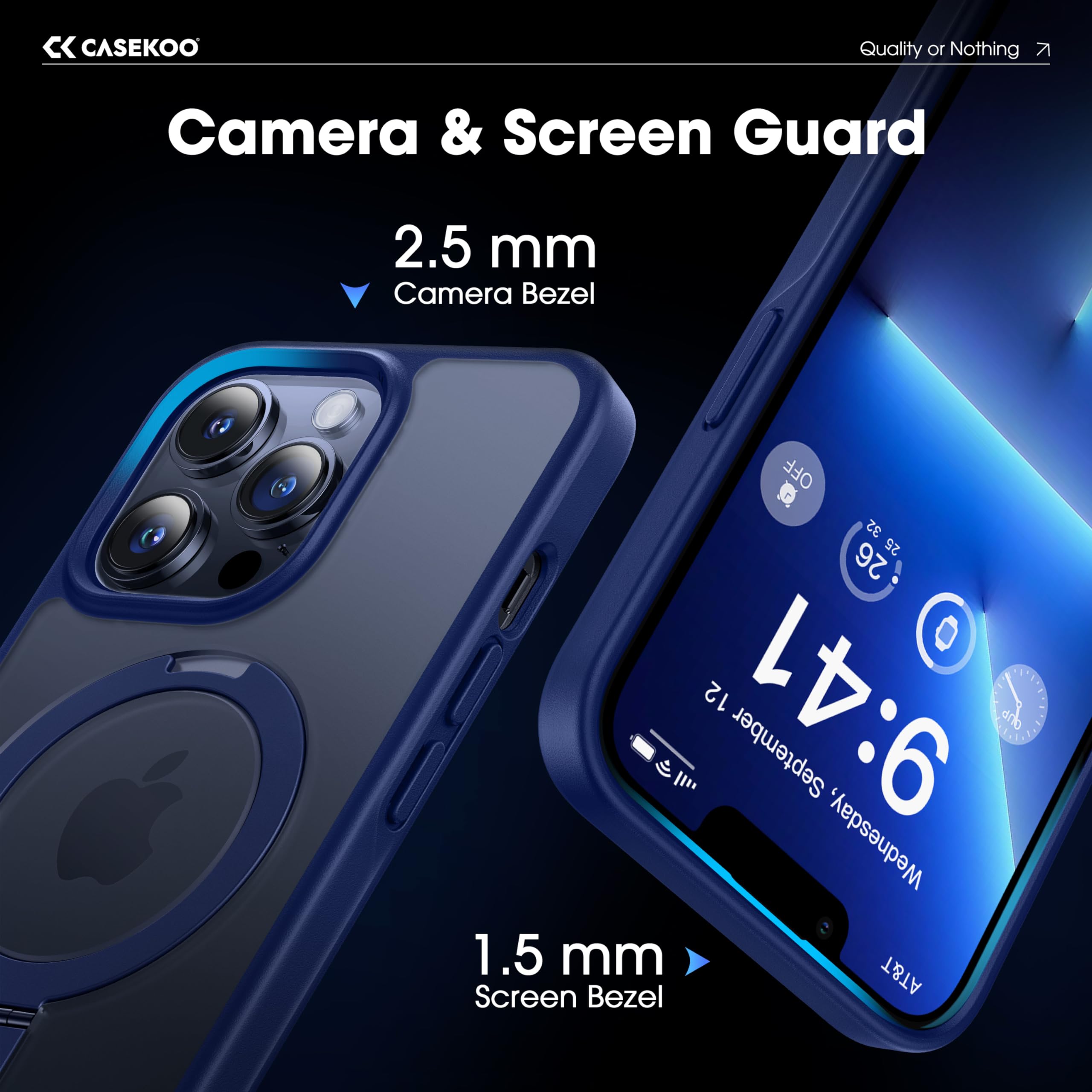 Foto 7 pulgar | Funda De Teléfono Casekoo Diseñada Para Iphone 13 Pro Max Blue - Venta Internacional.