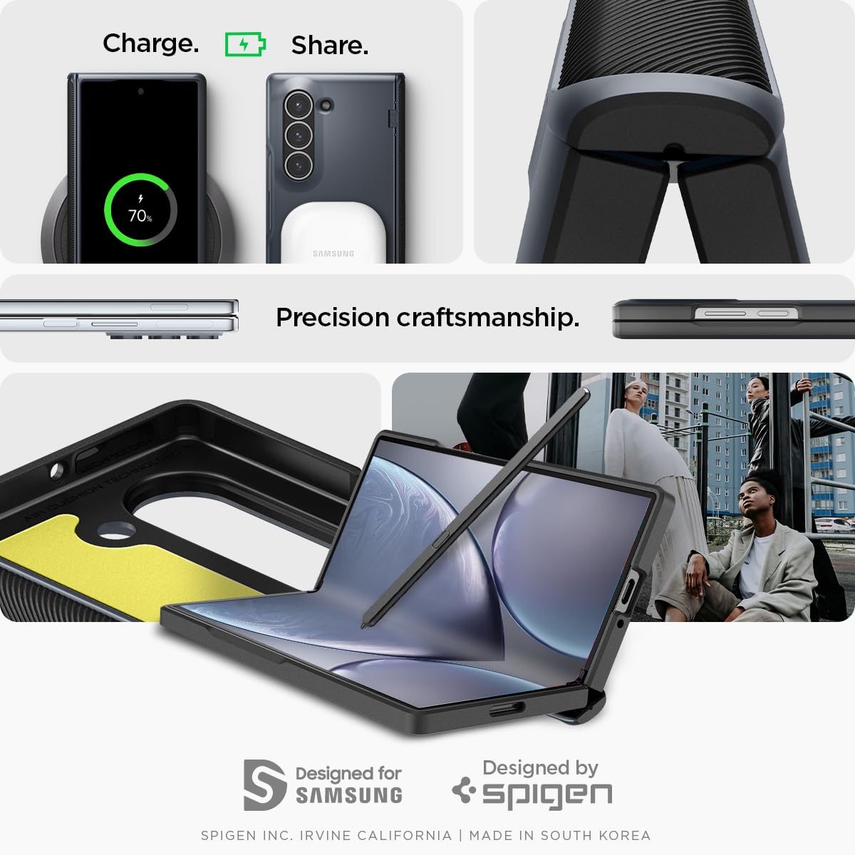 Foto 7 pulgar | Funda Spigen Slim Armor Pro Para El Galaxy Z Fold 6 (2024) - Venta Internacional.