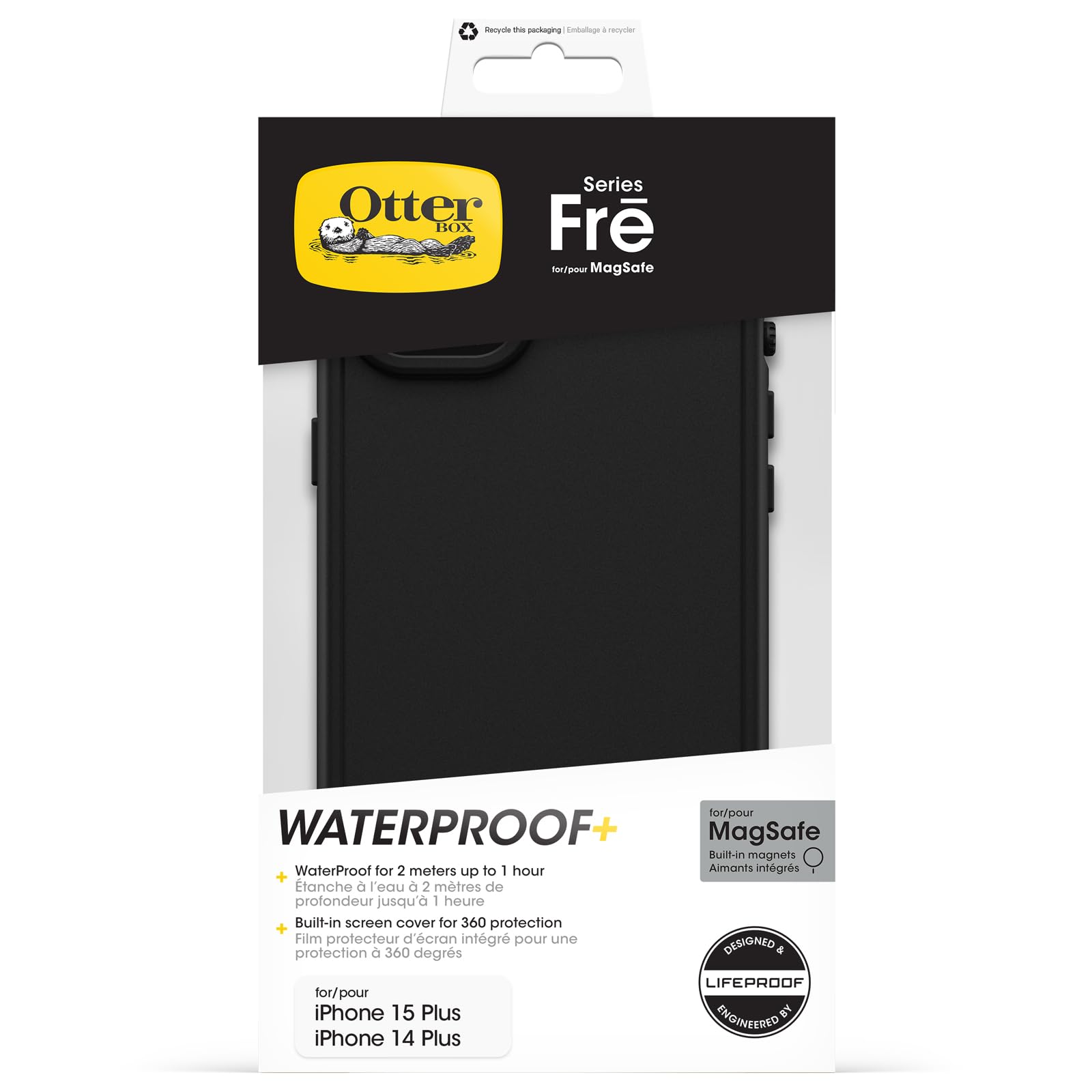 Foto 6 pulgar | Funda Impermeable Otterbox Frē Series Para Iphone 15 Plus/14 Plus - Venta Internacional.