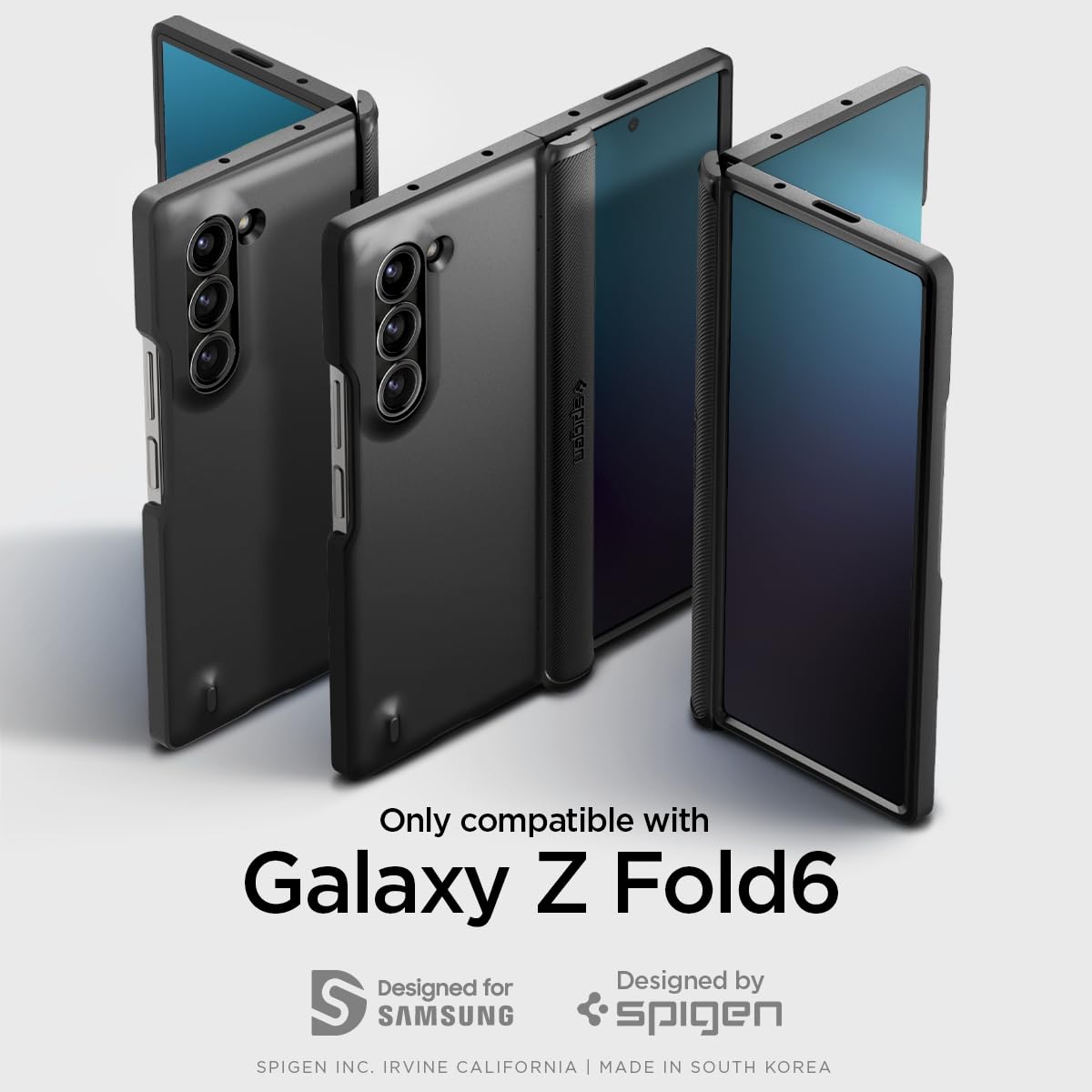 Foto 3 pulgar | Funda Spigen Slim Armor Pro Para El Galaxy Z Fold 6 (2024), Color Negro - Venta Internacional.