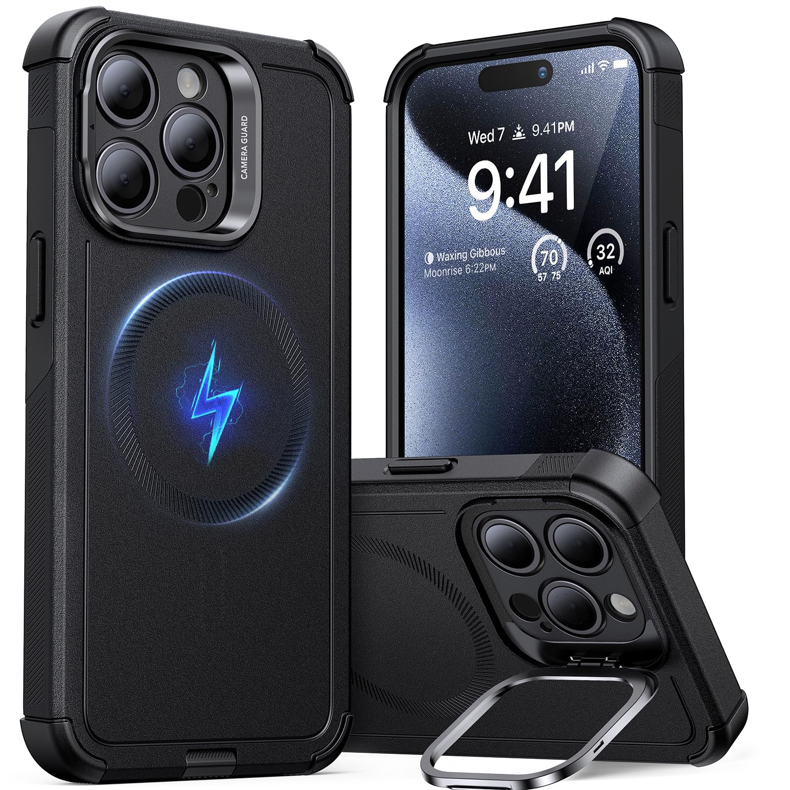 Foto 2 pulgar | Funda De Teléfono Esr Cyber Series Para Iphone 15 Pro Con Magsafe Black - Venta Internacional.