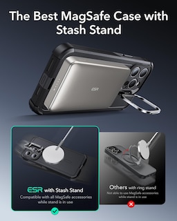 Foto 5 | Funda De Teléfono Esr Cyber Series Para Iphone 15 Pro Con Magsafe Black - Venta Internacional.