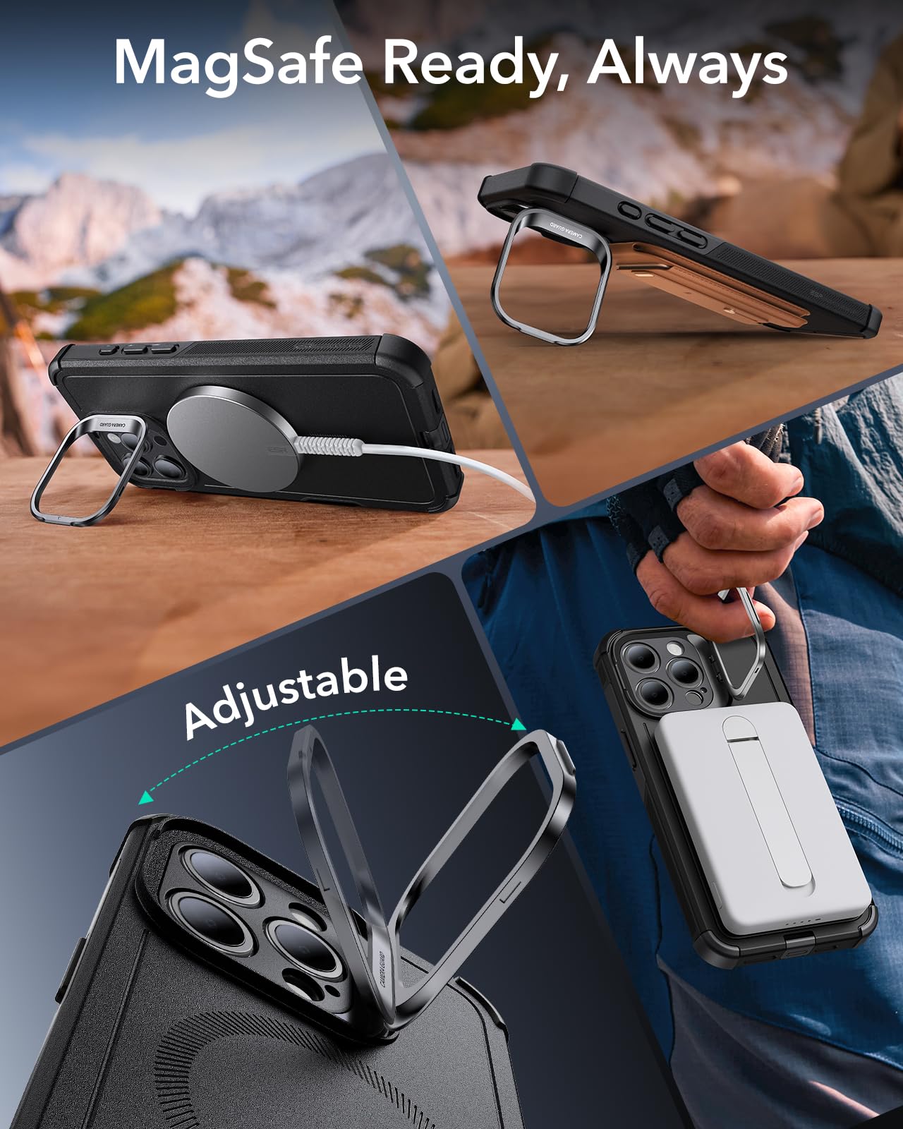 Foto 7 pulgar | Funda De Teléfono Esr Cyber Series Para Iphone 15 Pro Con Magsafe Black - Venta Internacional.