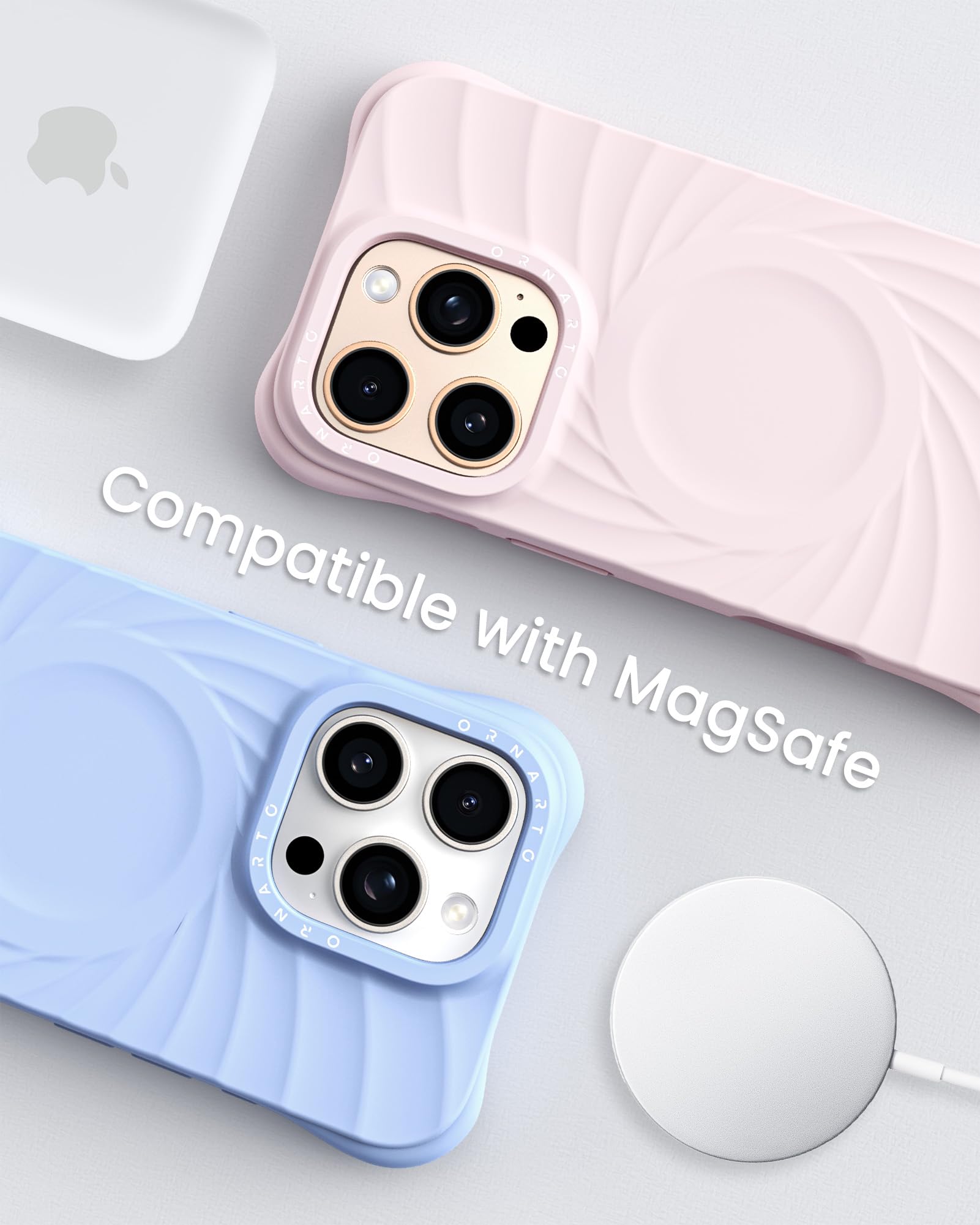 Foto 8 pulgar | Funda Ornarto Vortuxe Para Iphone 16 Pro De 6.3 Pulgadas Con Cuarzo Rosa - Venta Internacional.