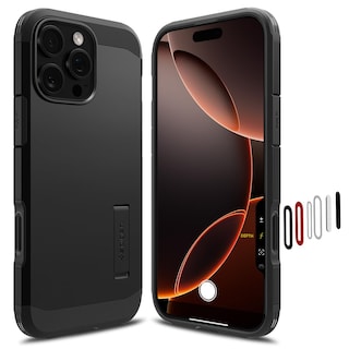 Foto 1 | Funda Spigen Tough Armor T Magfit Para Iphone 16 Pro Max, Color Negro - Venta Internacional.