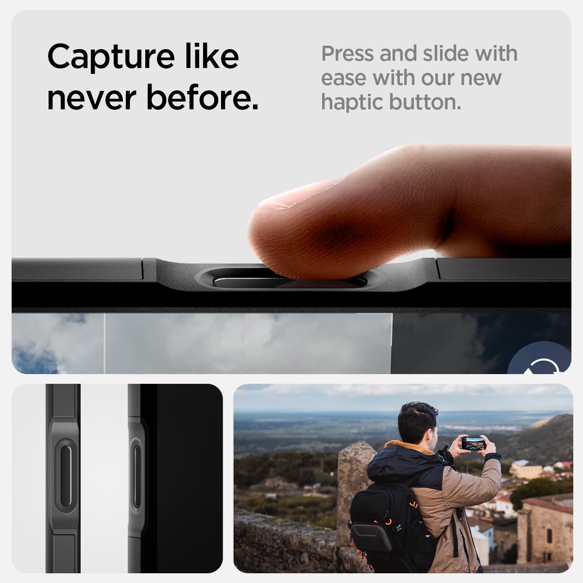 Foto 3 | Funda Spigen Tough Armor T Magfit Para Iphone 16 Pro Max, Color Negro - Venta Internacional.
