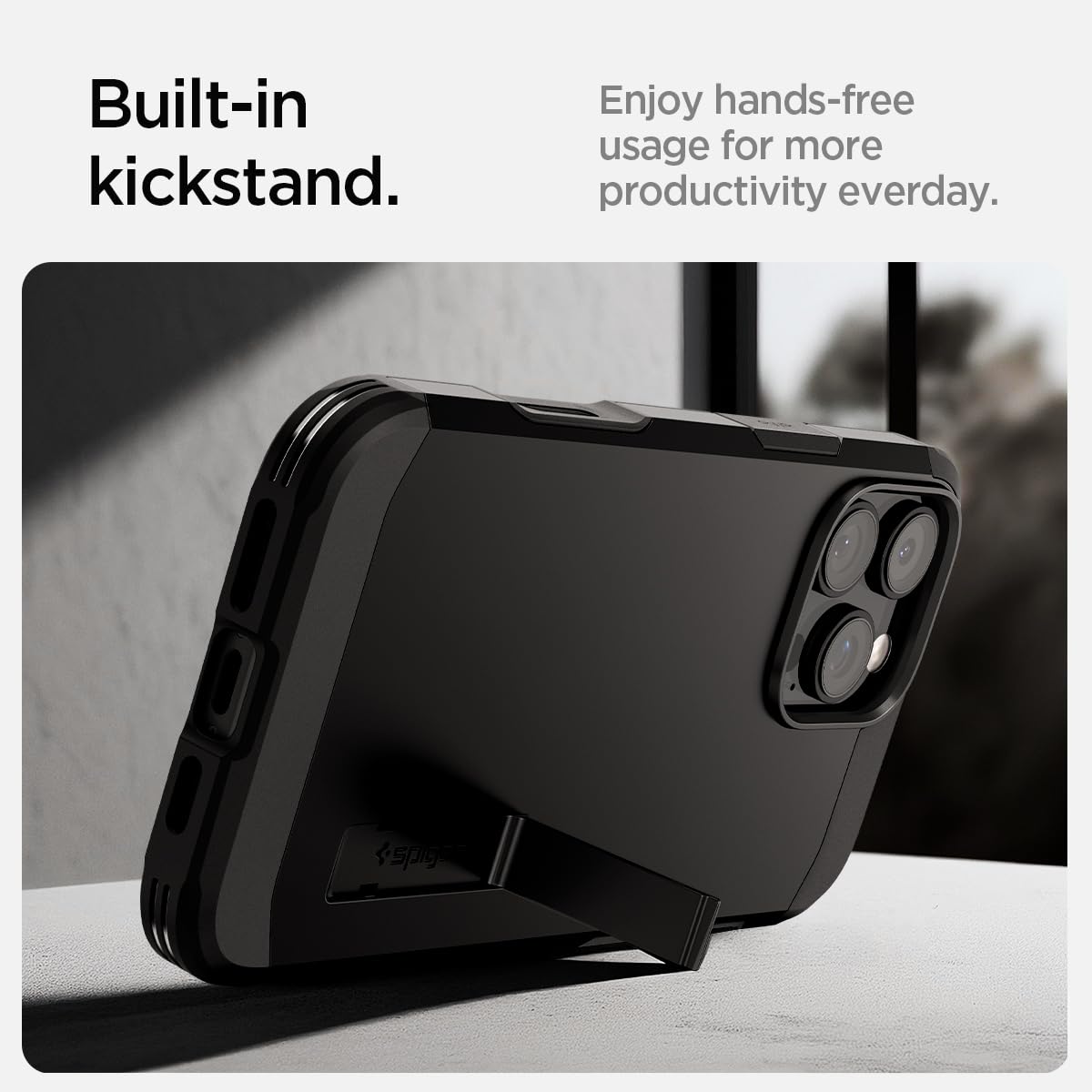 Foto 5 | Funda Spigen Tough Armor T Magfit Para Iphone 16 Pro Max, Color Negro - Venta Internacional.