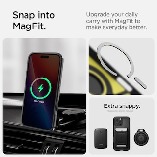 Foto 6 | Funda Spigen Tough Armor T Magfit Para Iphone 16 Pro Max, Color Negro - Venta Internacional.
