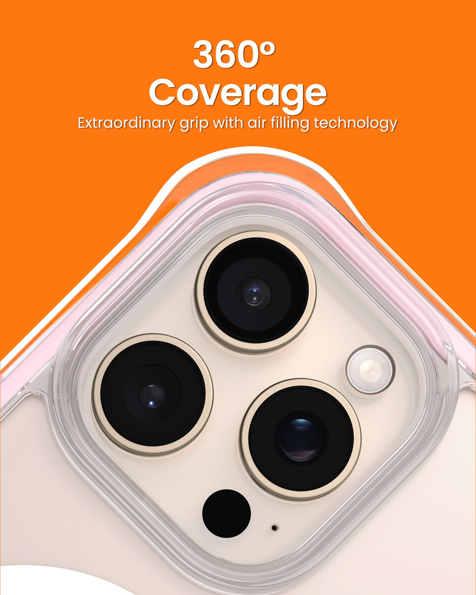Foto 5 pulgar | Funda De Teléfono Ornarto Air Para Iphone 16 Pro Max Clear Con Magsafe - Venta Internacional.