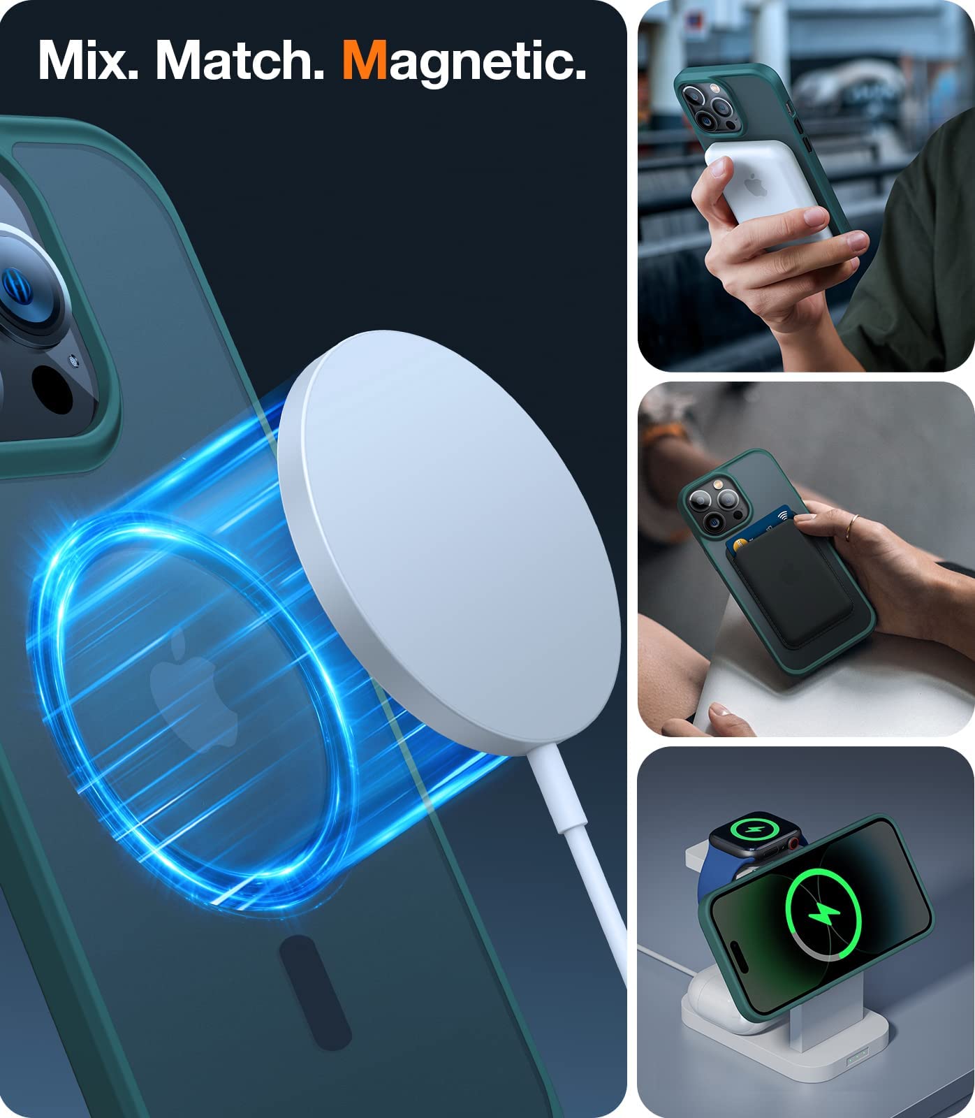 Foto 3 pulgar | Funda De Teléfono Torras Stronger Magnetic Para Iphone 14 Pro - Venta Internacional.