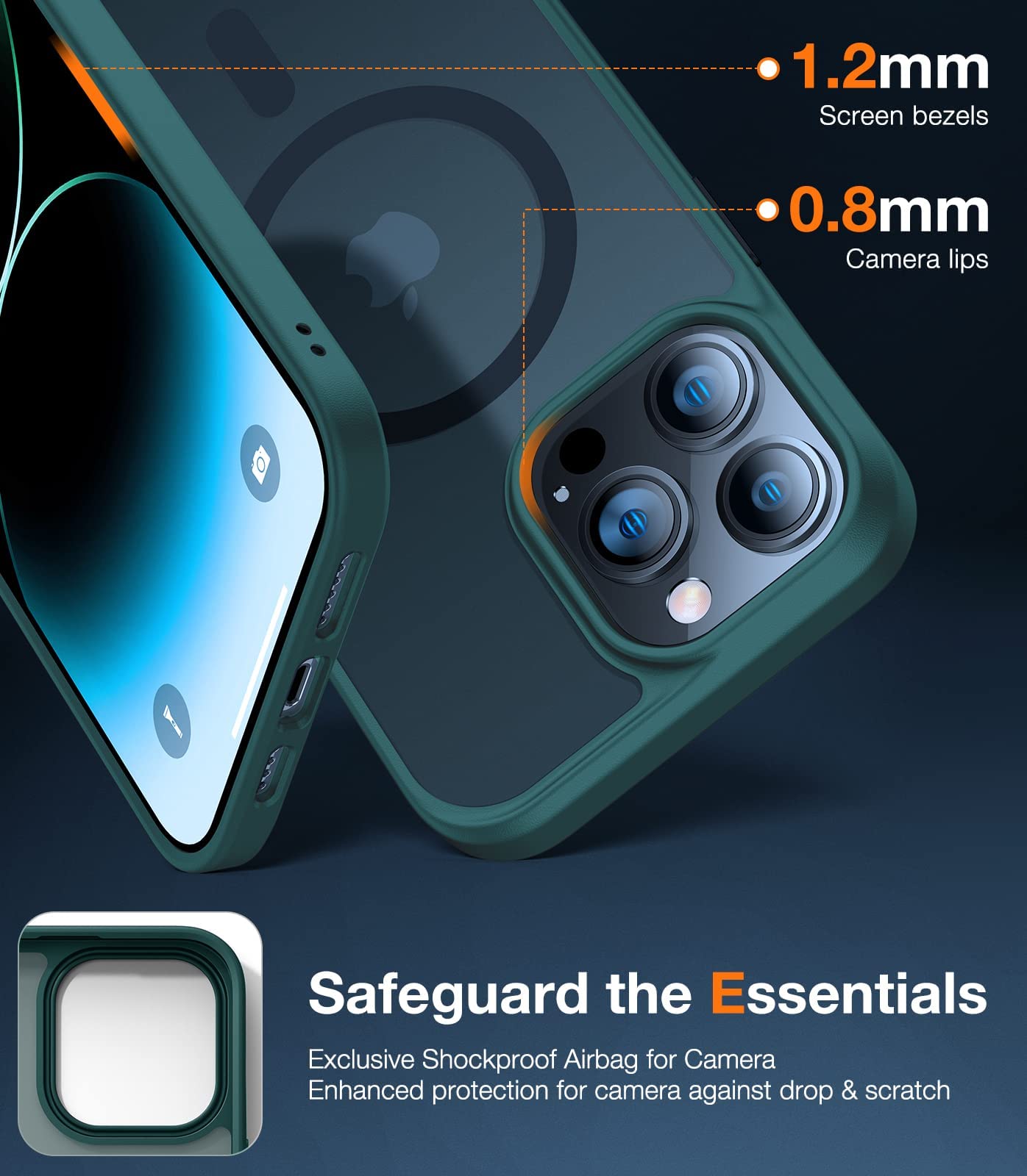Foto 5 pulgar | Funda De Teléfono Torras Stronger Magnetic Para Iphone 14 Pro - Venta Internacional.